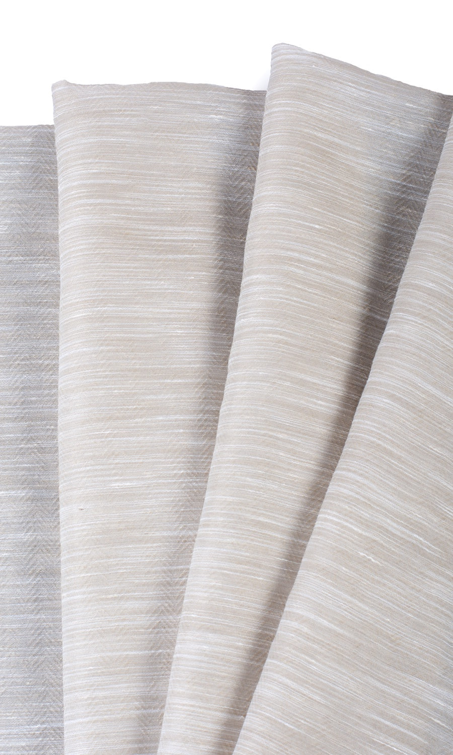 Textured Sheer Window Treatments Fabric Sample (Greige/ Cream)