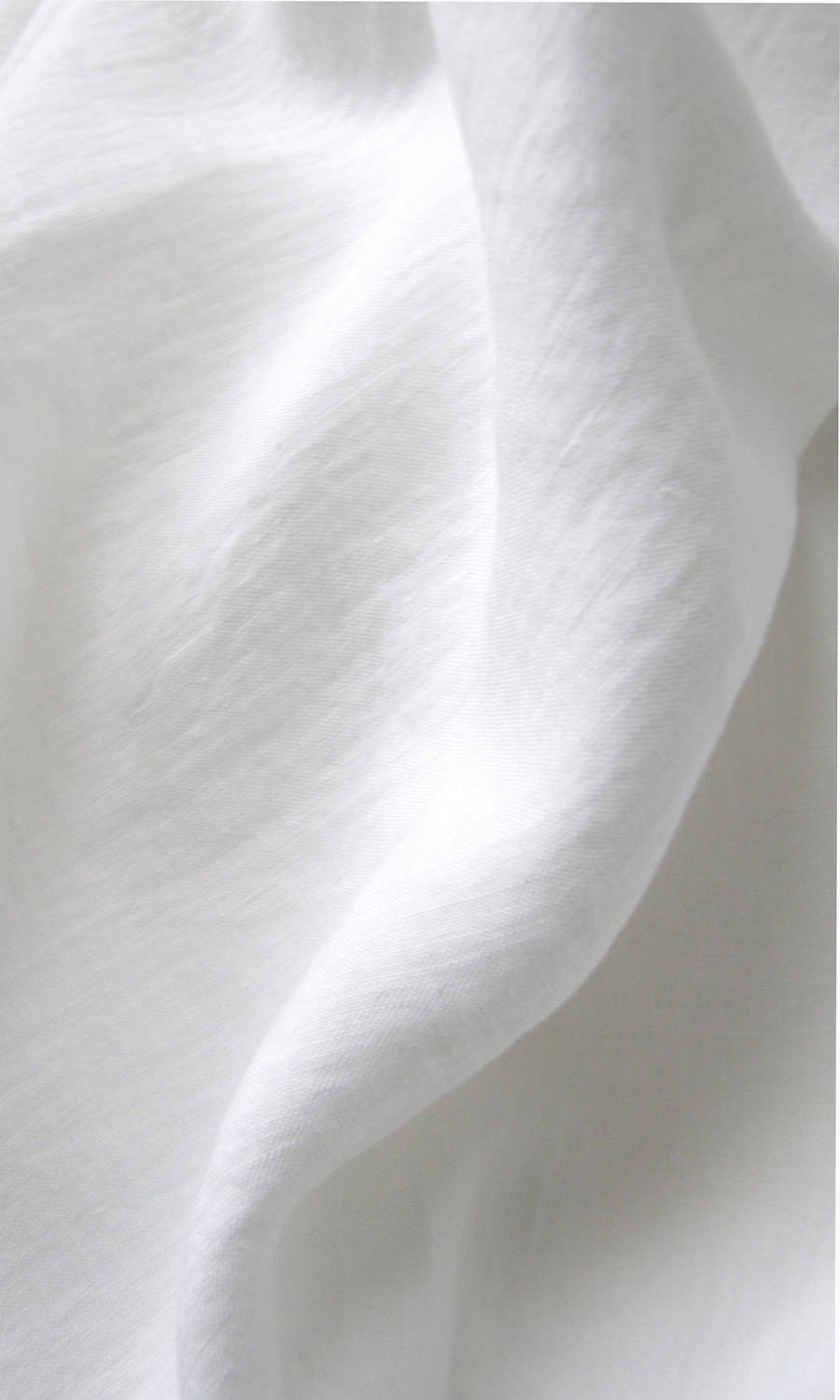 Pure Linen Window Treatments Fabric By the Metre (White/ Ivory)