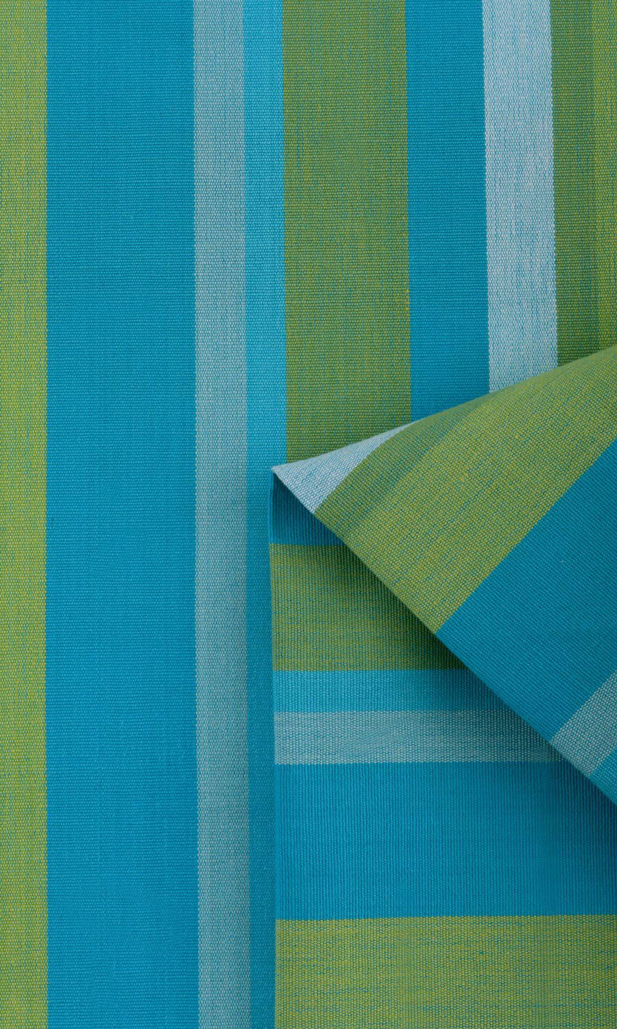 Cotton Window Treatments Fabric By the Yard (Green/ Blue)