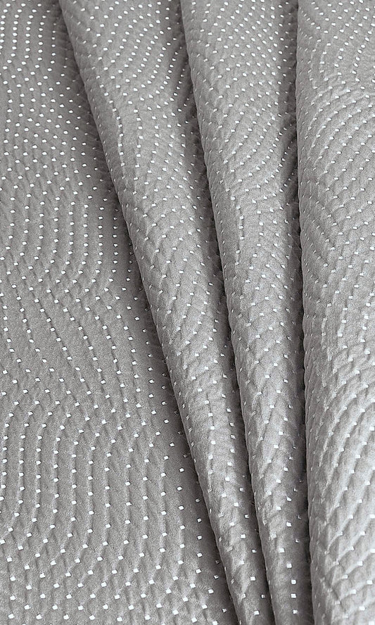 Silk-Blend Fabric Blinds (Grey)