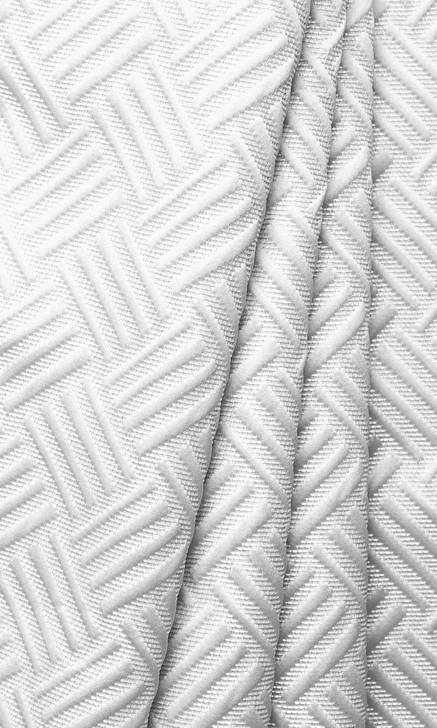 Silk Blend Home Décor Fabric By the Yard (Cotton White)