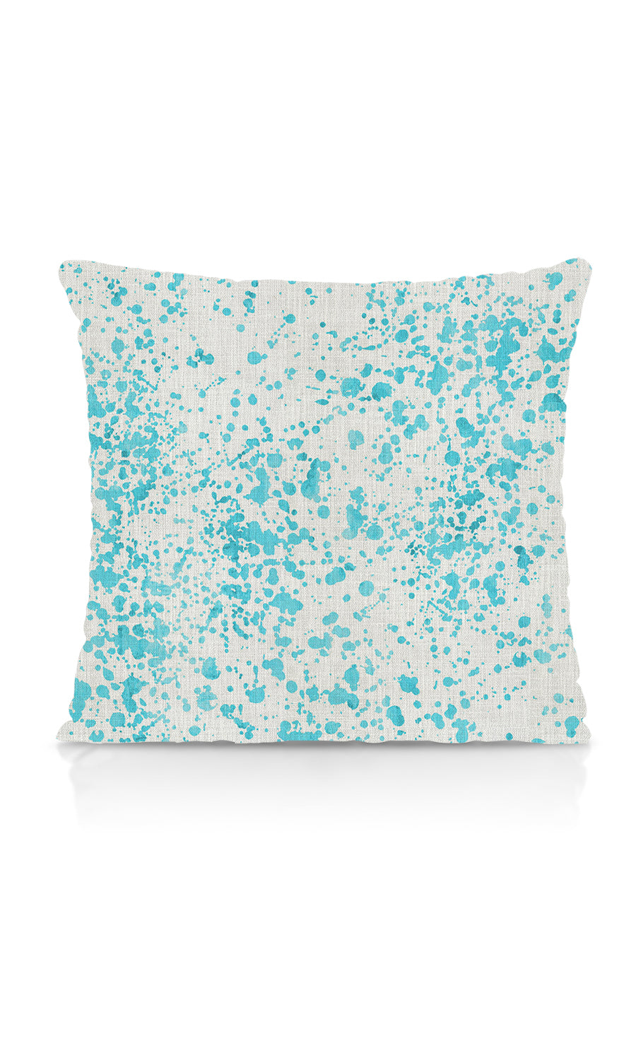 Abstract Print Home Textile Fabric Material By the Metre (Eggshell White/ Blue)