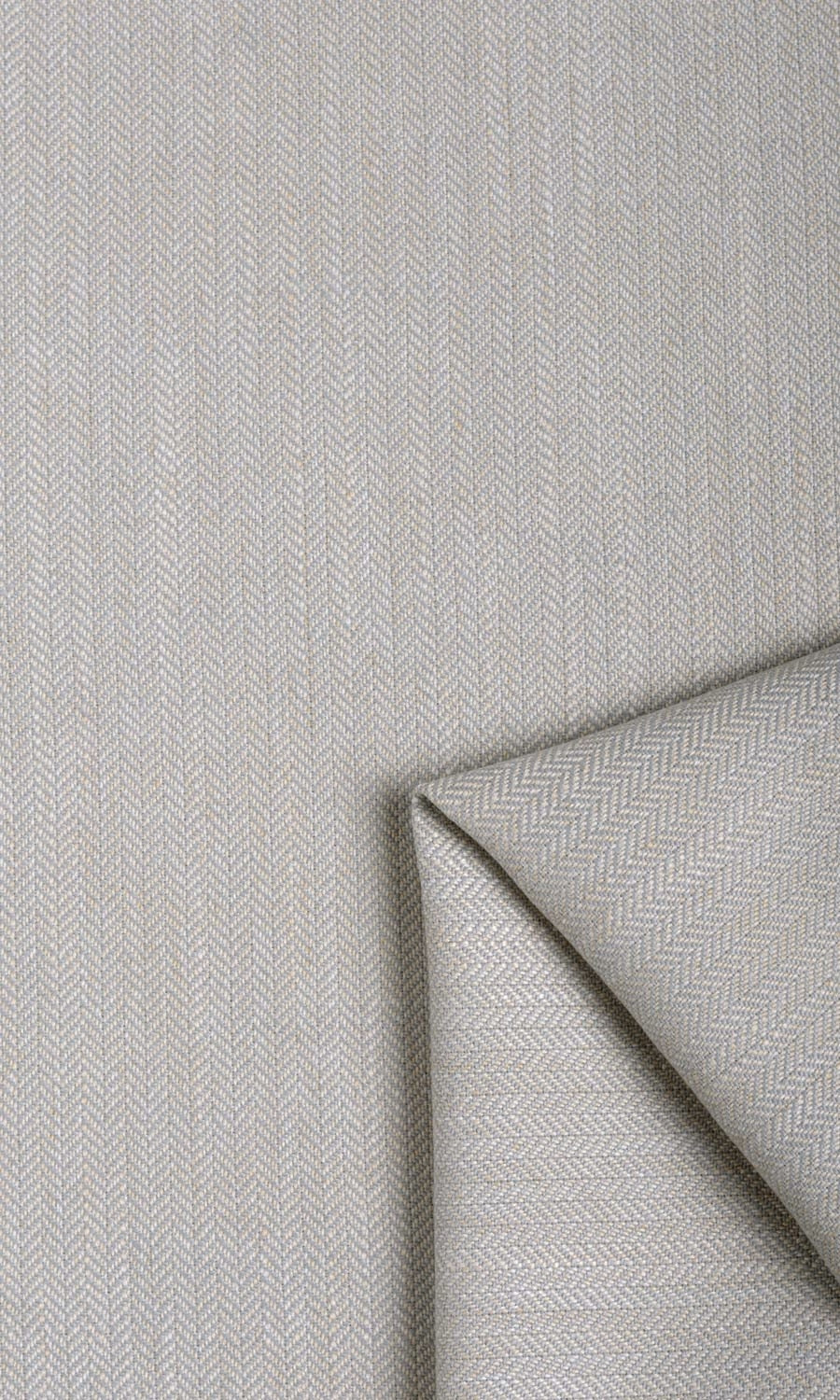 Herringbone Textured Window Treatments Fabric By the Yard (Pale Grey)