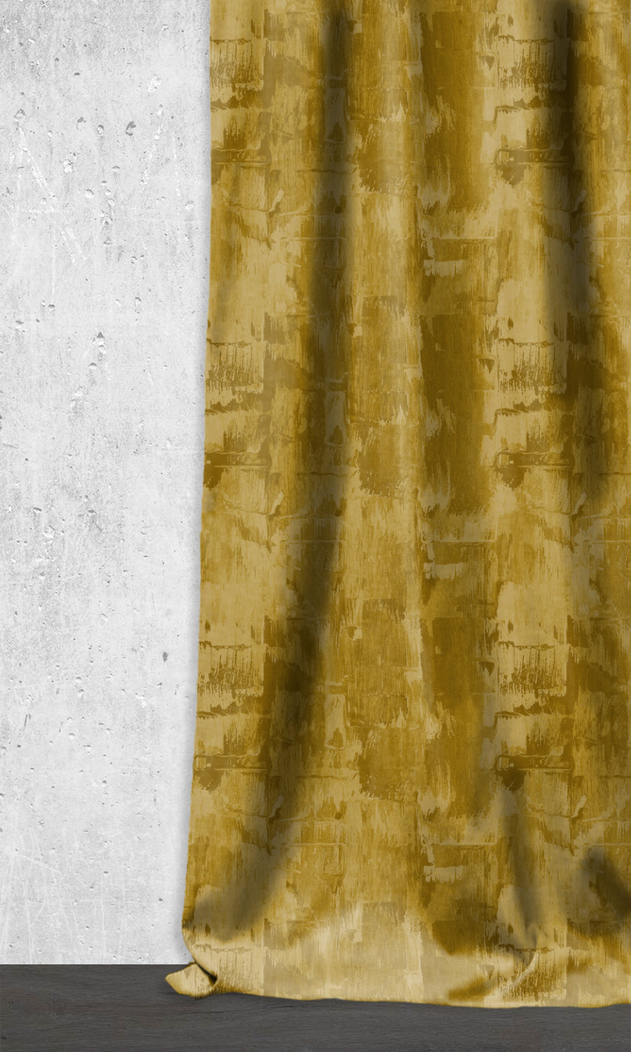 Room Darkening Striped Window Treatments Fabric By the Yard (Yellow/ Brown/ Green)