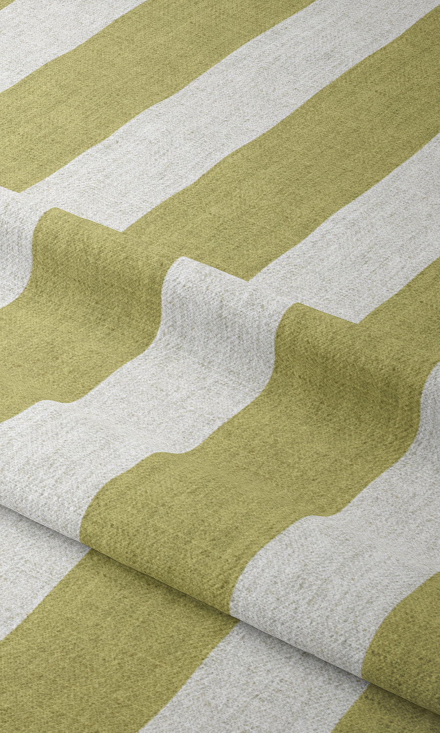 Geometric Print Home Textile Fabric Material Sample (Green/ White)