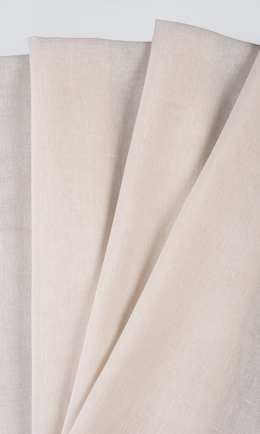 Plain Sheer Fabric Material By the Yard (Parchment White)