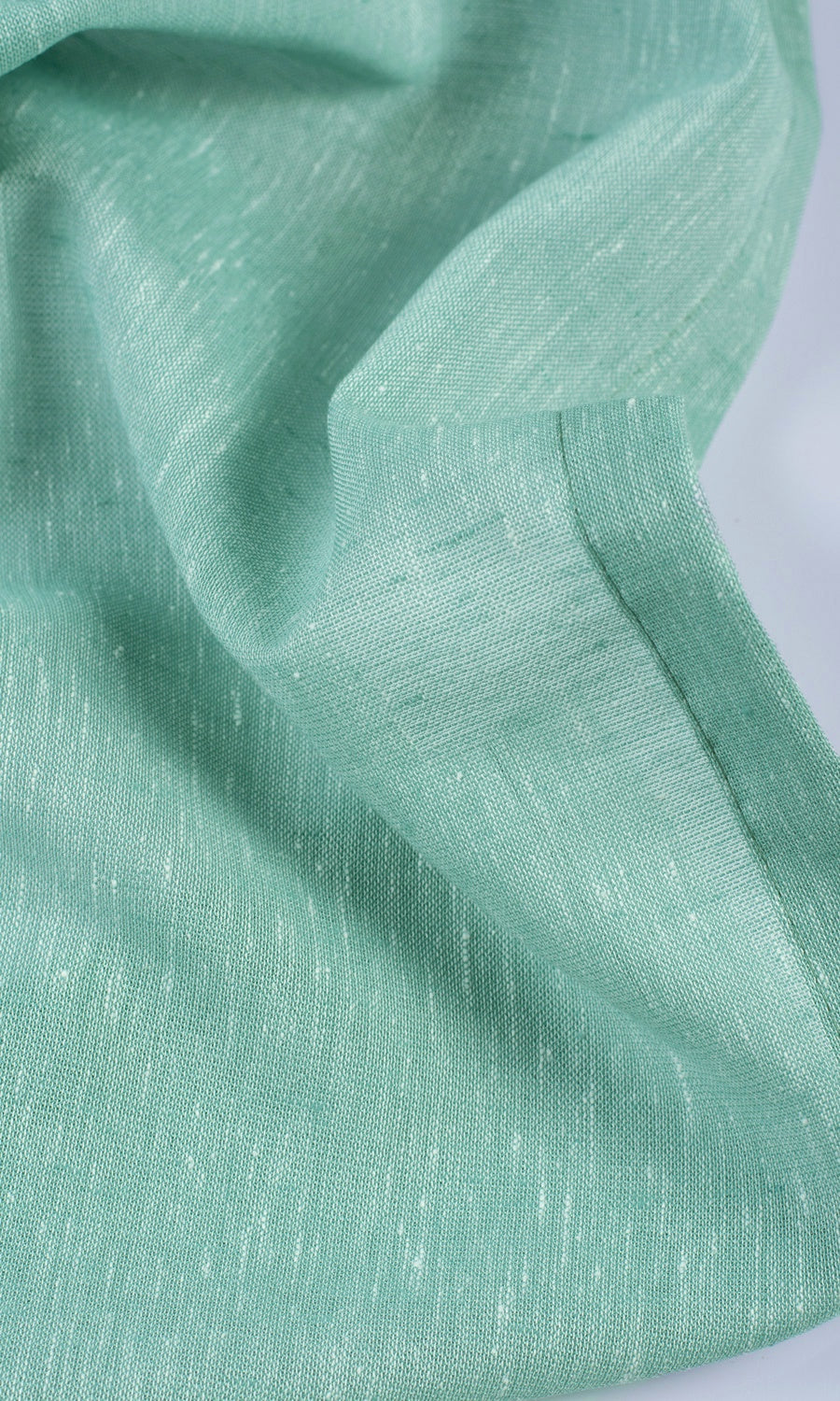 Plain Sheer Home Décor Fabric By the Yard (Cyan Green)