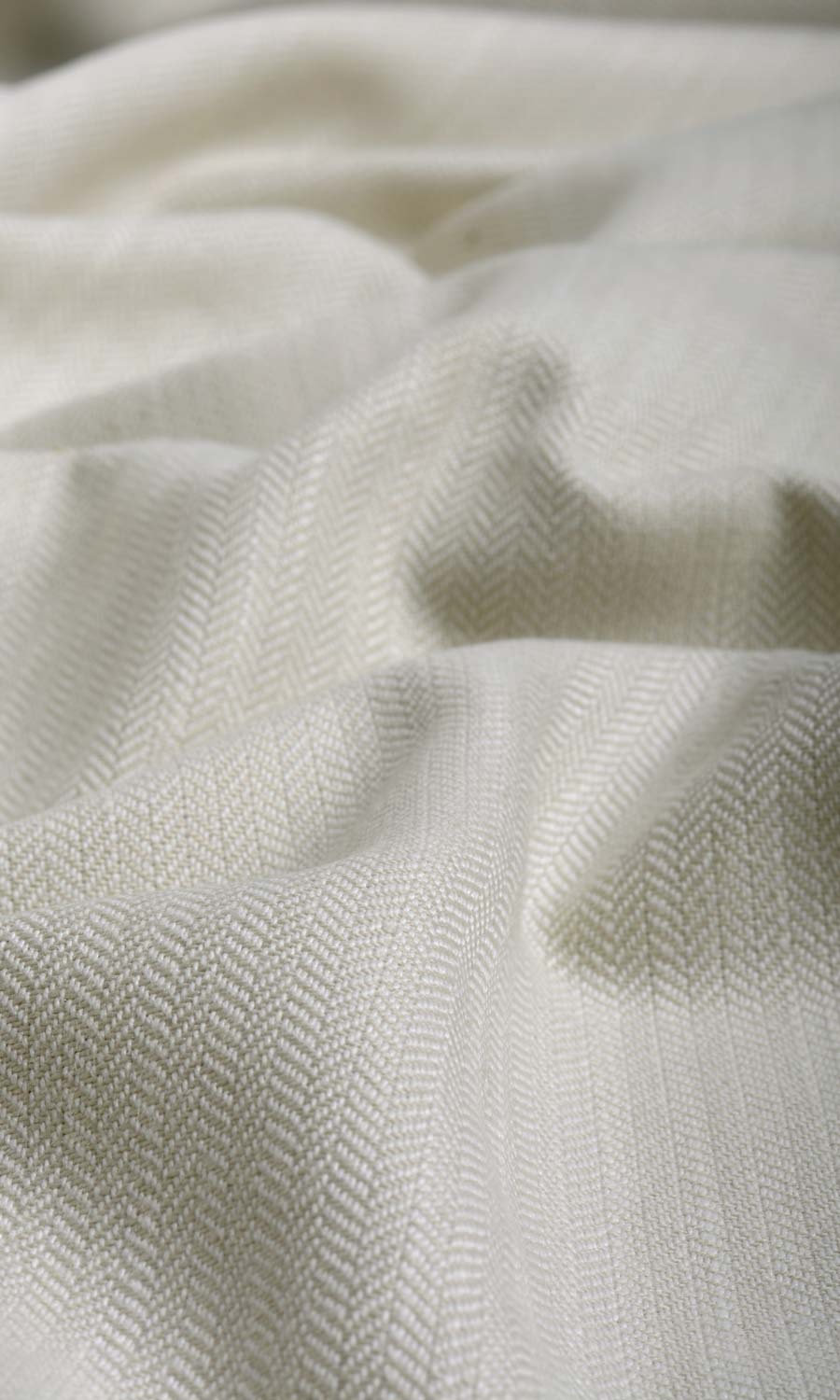 Herringbone Textured Window Treatments Fabric By the Yard (Pale Grey)