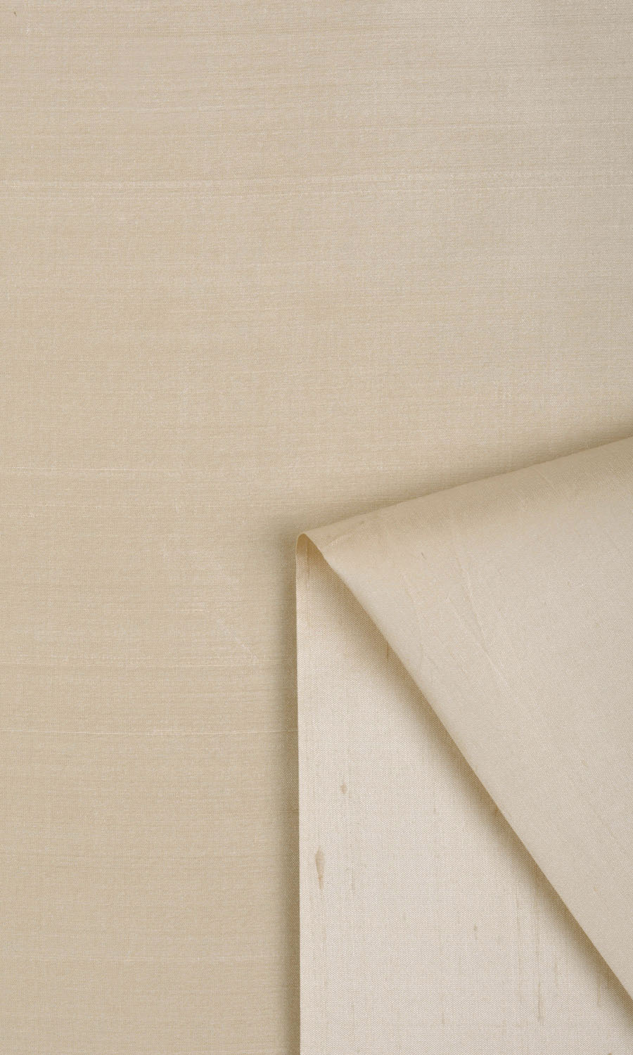 Shantung Silk Fabric By the Yard for Curtains & Drapes (Pale Beige)