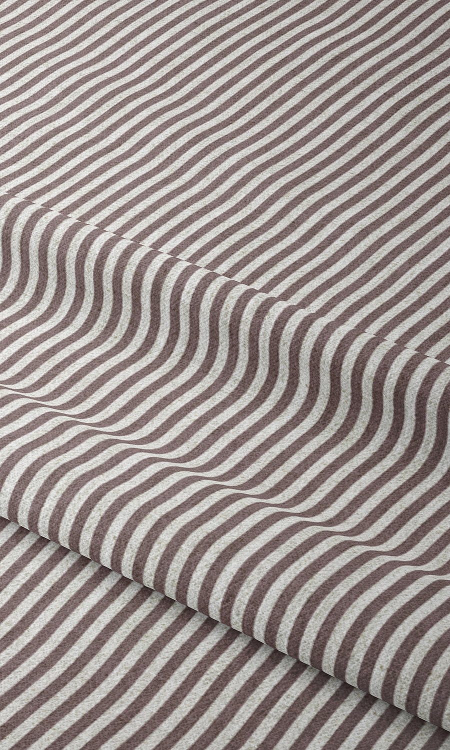 Striped Print Home Textile Fabric Material By the Yard (Plum Purple)