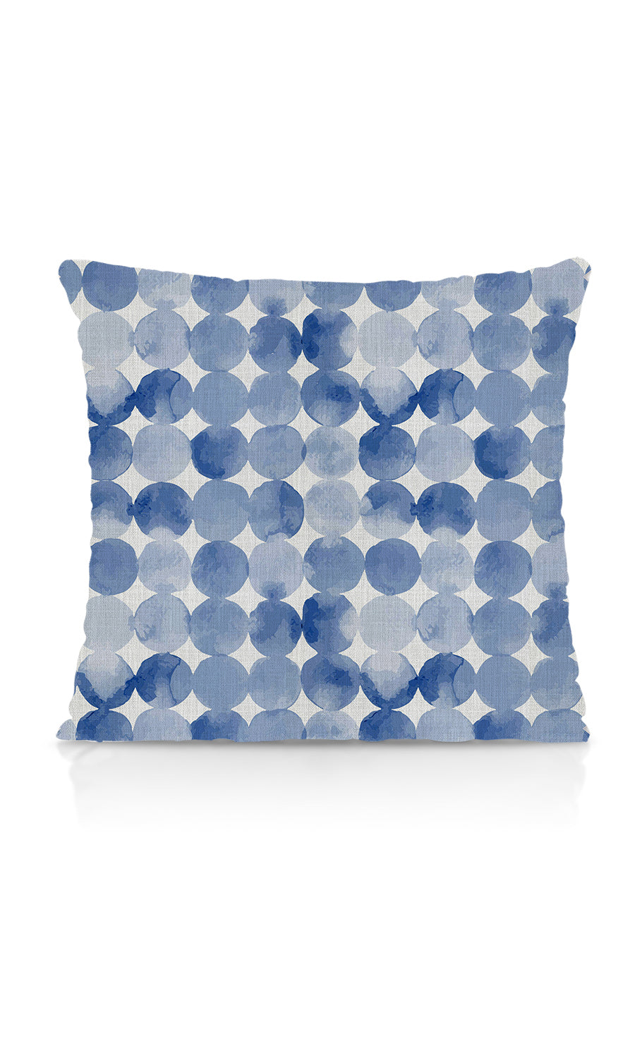 Polka Dot Home Textile Fabric Material By the Metre (Eggshell White/ Blue)