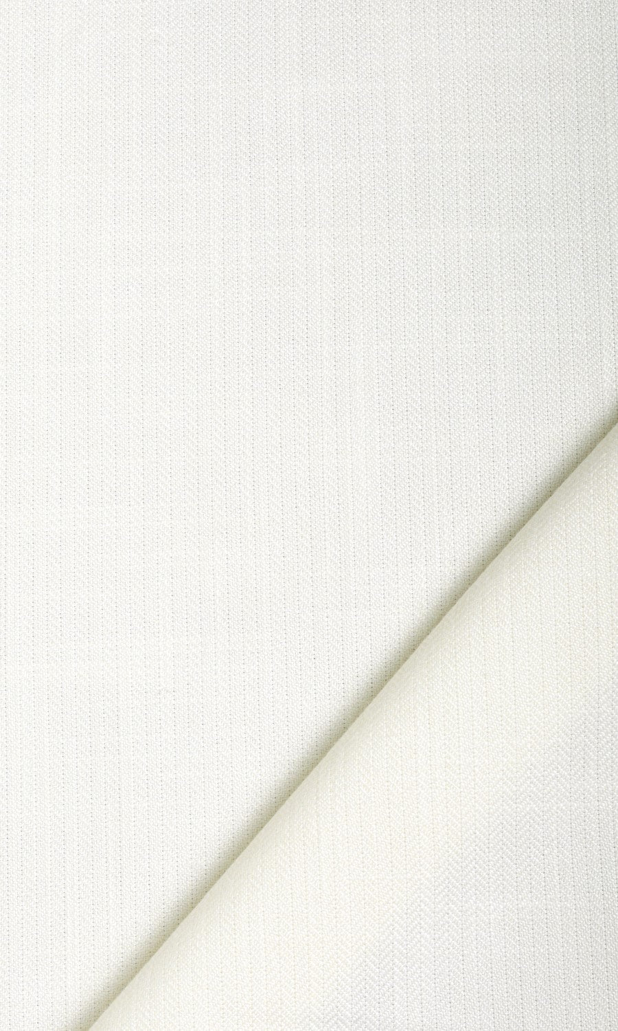Herringbone Textured Home Textile Fabric Material By the Yard (White/ Cream)