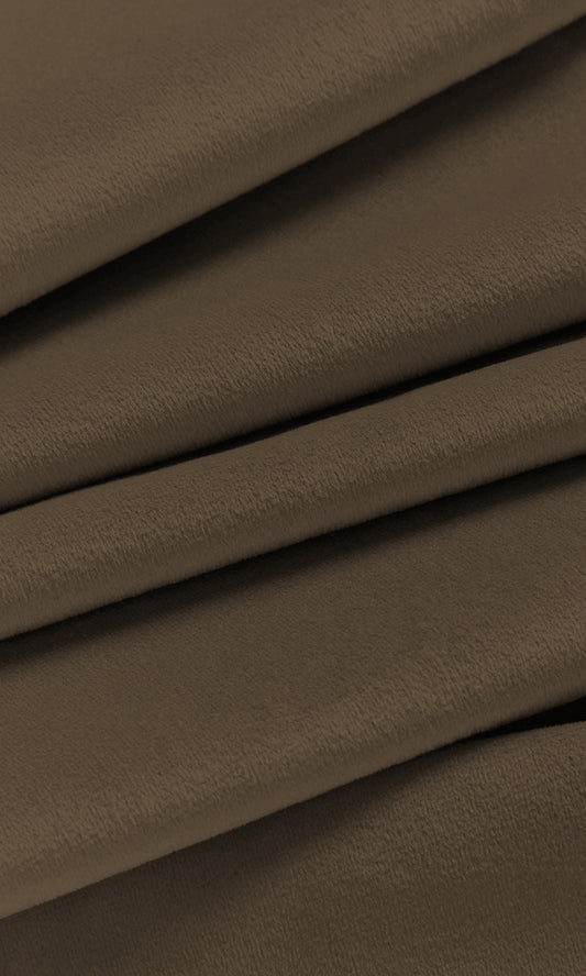 Velvet Home Décor Fabric By the Yard (Coffee Brown)