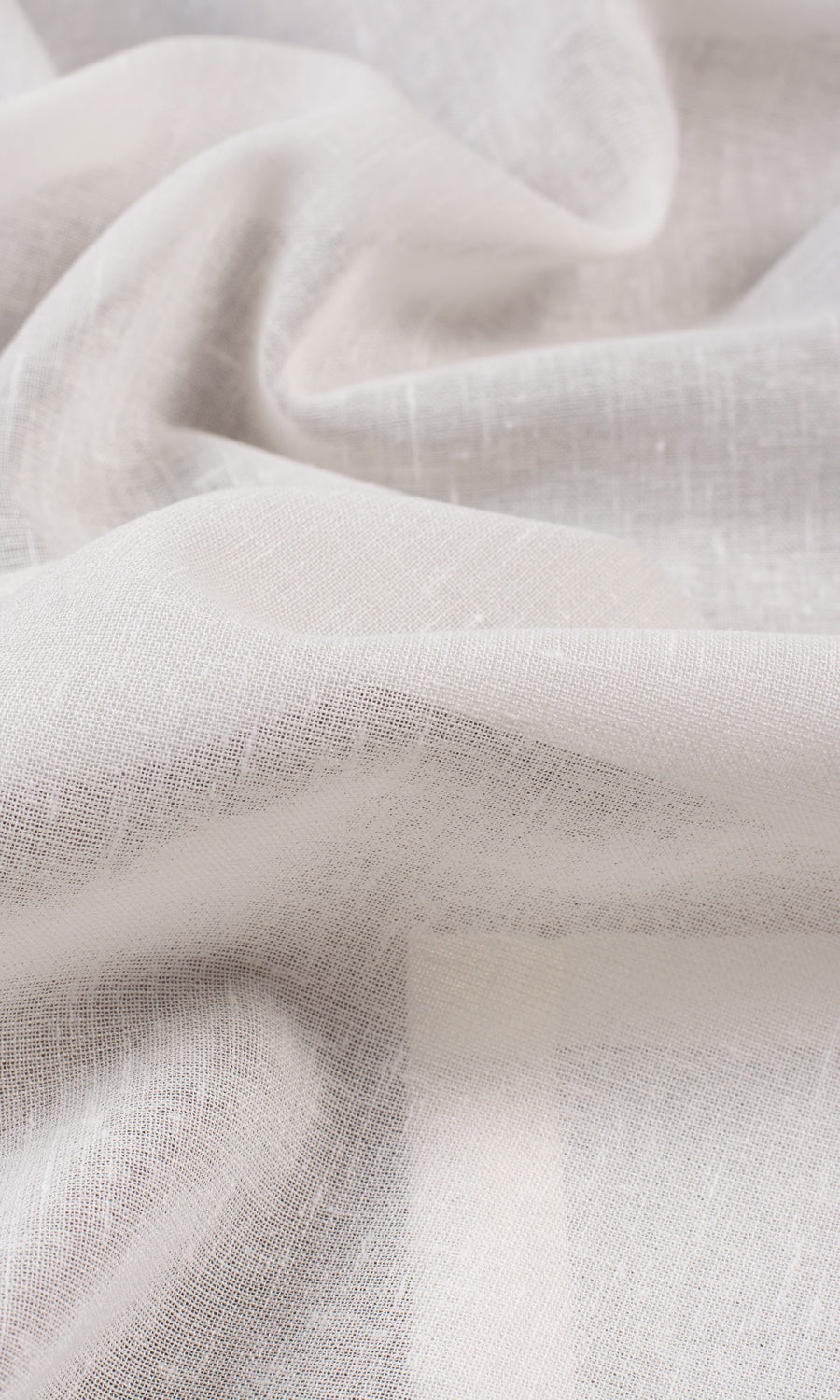 Plain Sheer Fabric Sample for Roman Blinds & Shades (Cream)