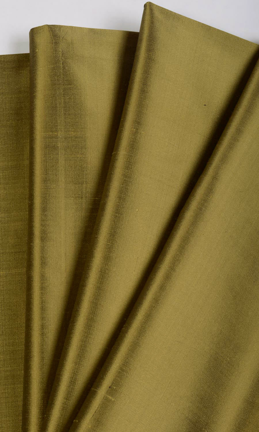 Shantung Silk Fabric Material By the Yard (Olive Green)