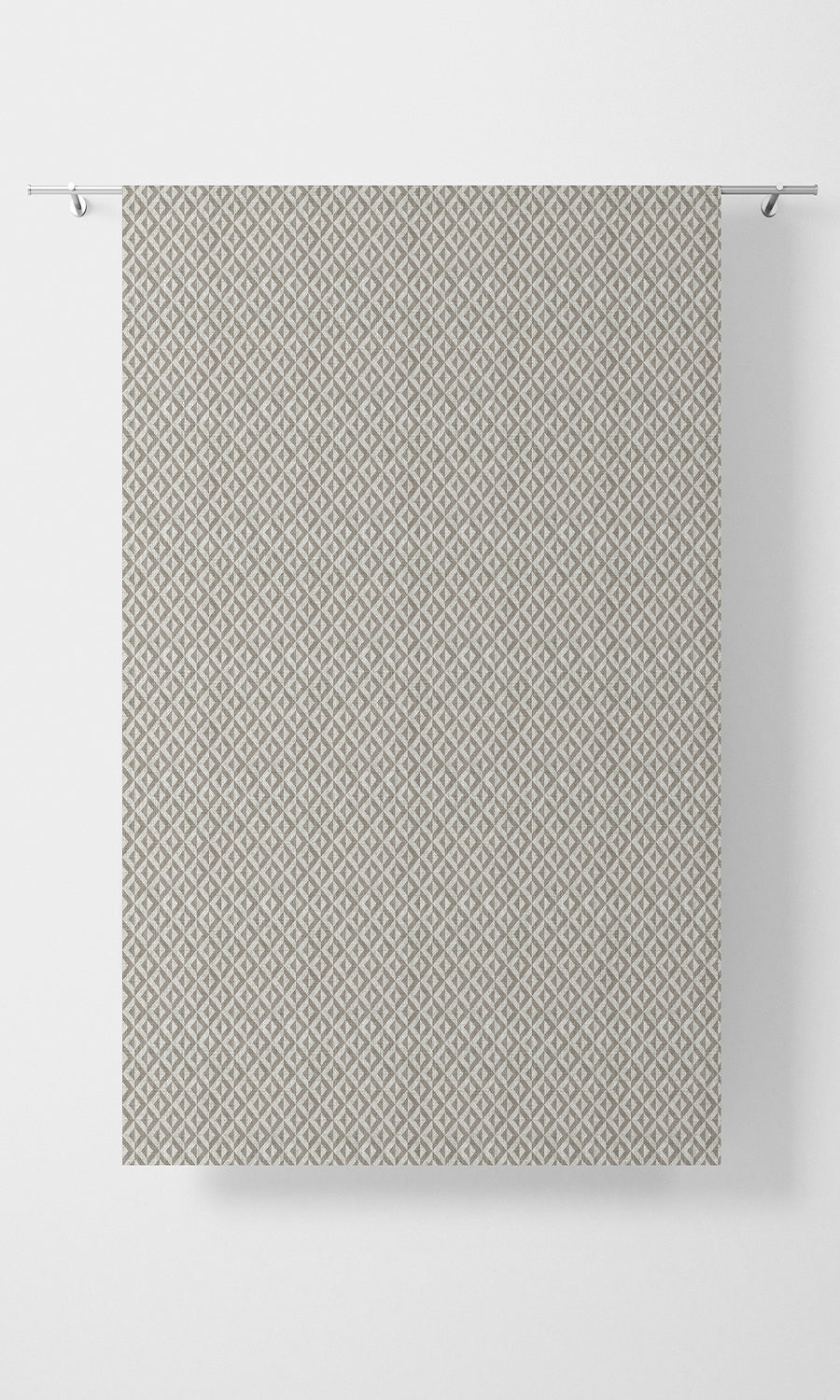 Modern Geometric Patterned Home Textile Fabric Material Sample (Grey/ White)
