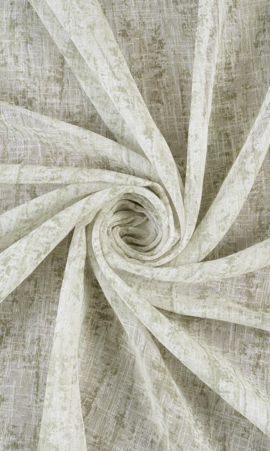 Textured Sheer Home Textile Fabric Material By the Yard (Green)