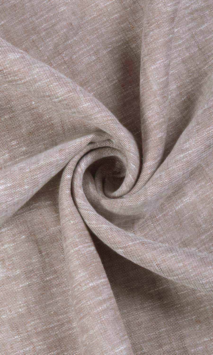 Linen Sheer Fabric Material By the Yard (Brown)
