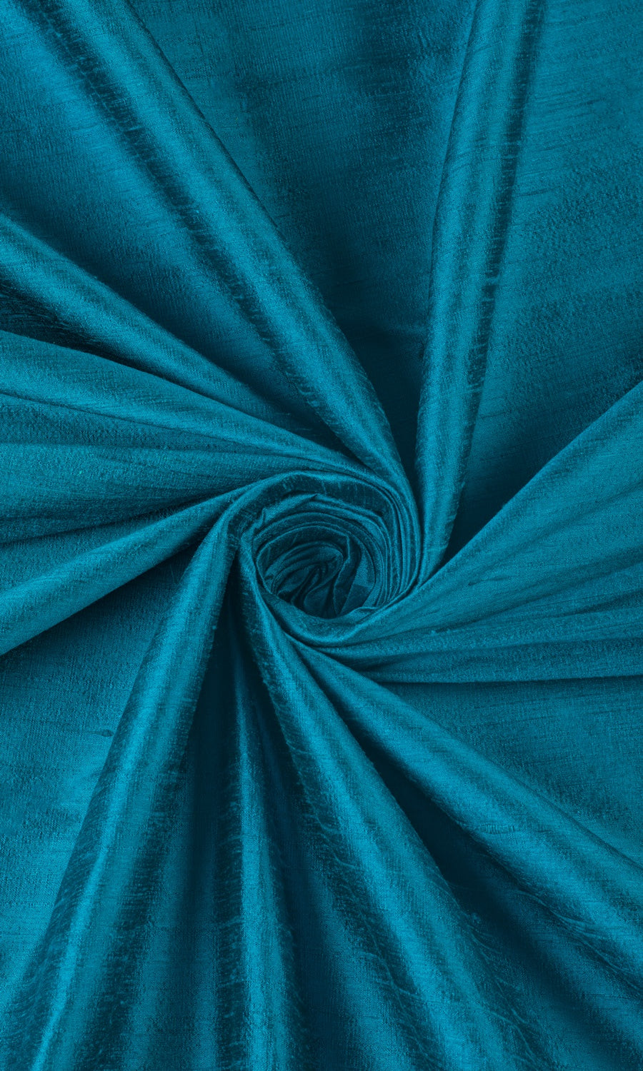 Dupioni Silk Home Décor Fabric By the Yard (Teal Blue)