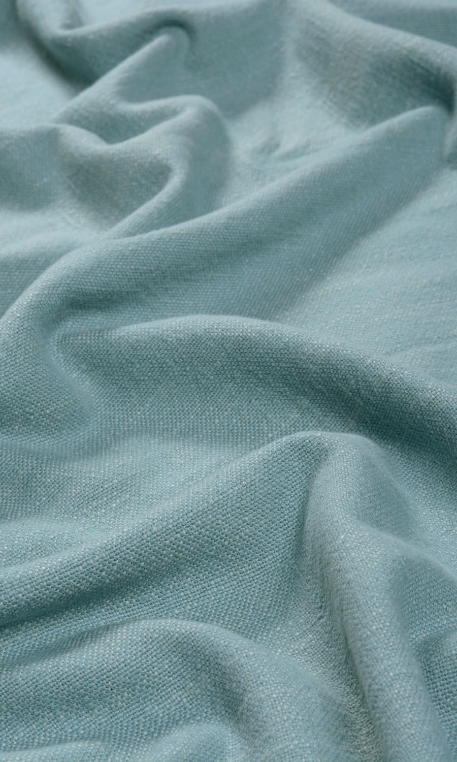 Plain Cotton Fabric By the Yard for Curtains & Drapes (Blue)