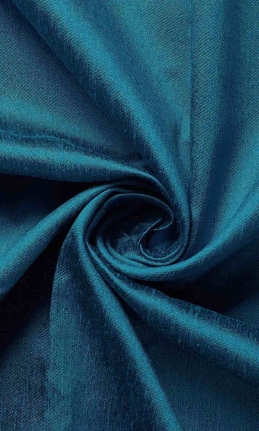 Faux Silk Home Décor Fabric By the Yard (Blue)