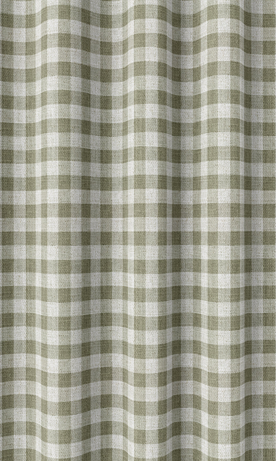 Check Patterned Home Décor Fabric By the Yard (Green/ White)