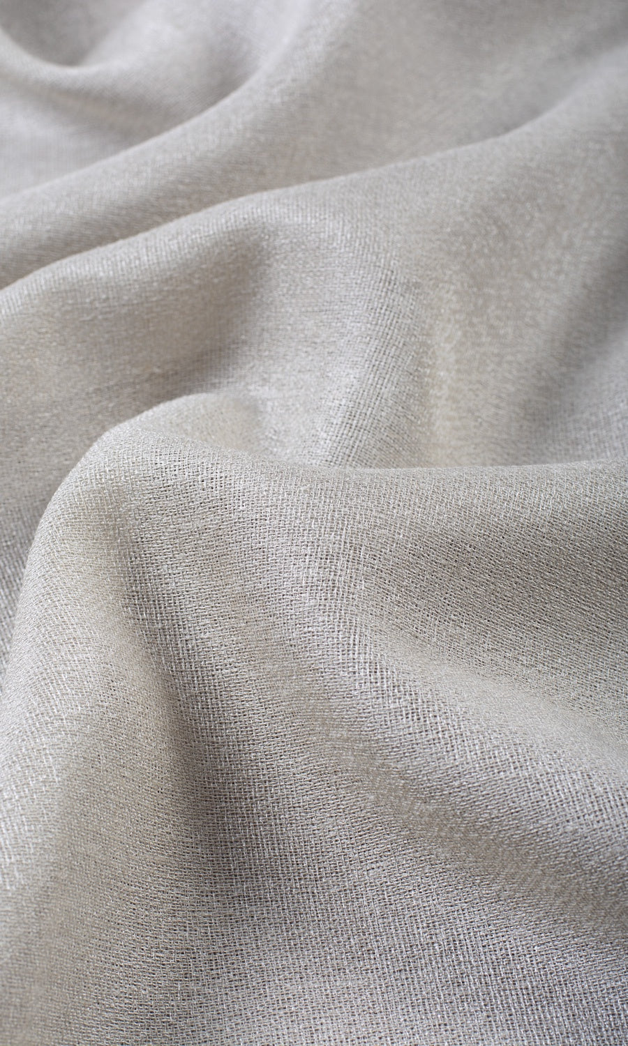 Plain Semi-Sheer Free Fabric Material Sample (Silver Gray)