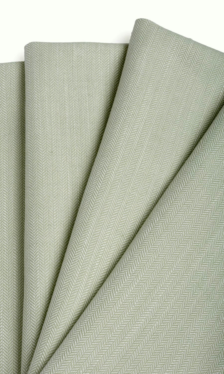 Herringbone Textured Fabric Material By the Yard (Mint Green)