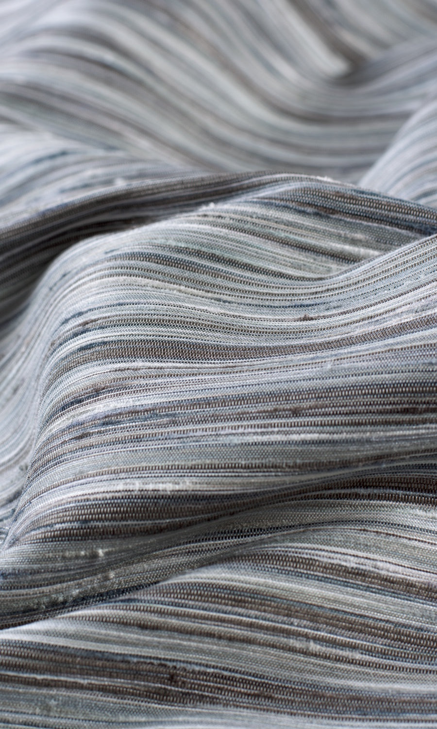 Textured Fabric Sample for Roman Blinds & Shades (Charcoal Gray/ Black)