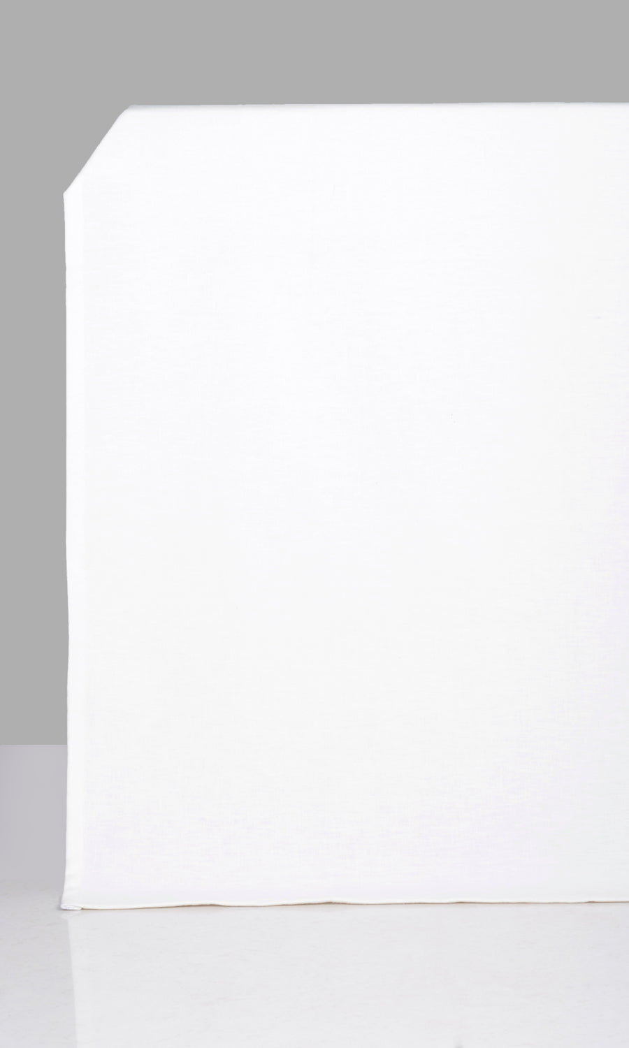 Poly-Cotton Blend Fabric Material By the Yard (White)