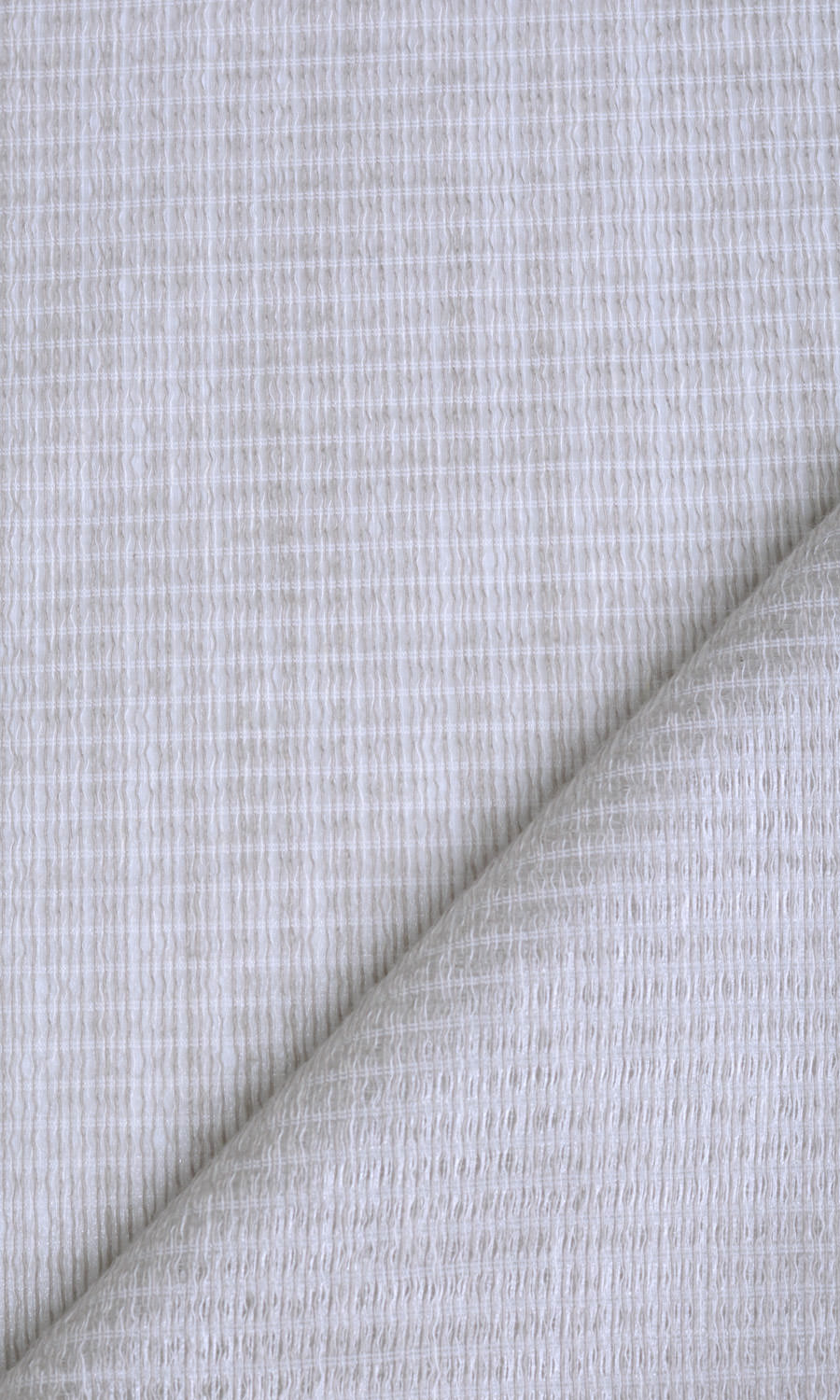 Horizontal Striped Sheer Fabric Material By the Yard (Grey-Beige)