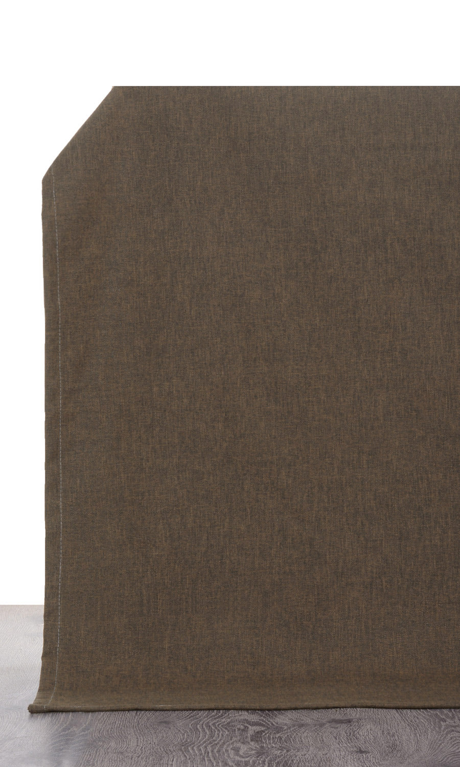 Poly-Linen Fabric Material By the Yard (Umber Brown/ Cedar Brown)