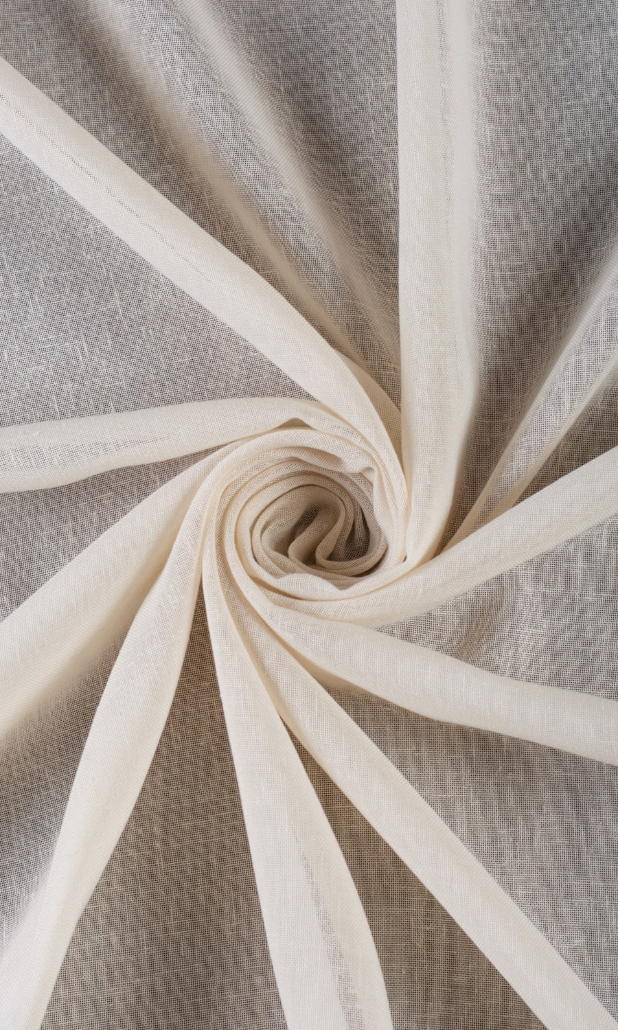 Plain Sheer Home Décor Fabric By the Yard (Warm Ivory/ Pale Beige)