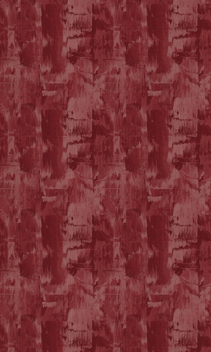 Watercolor Effect Striped Fabric Material By the Metre (Red)