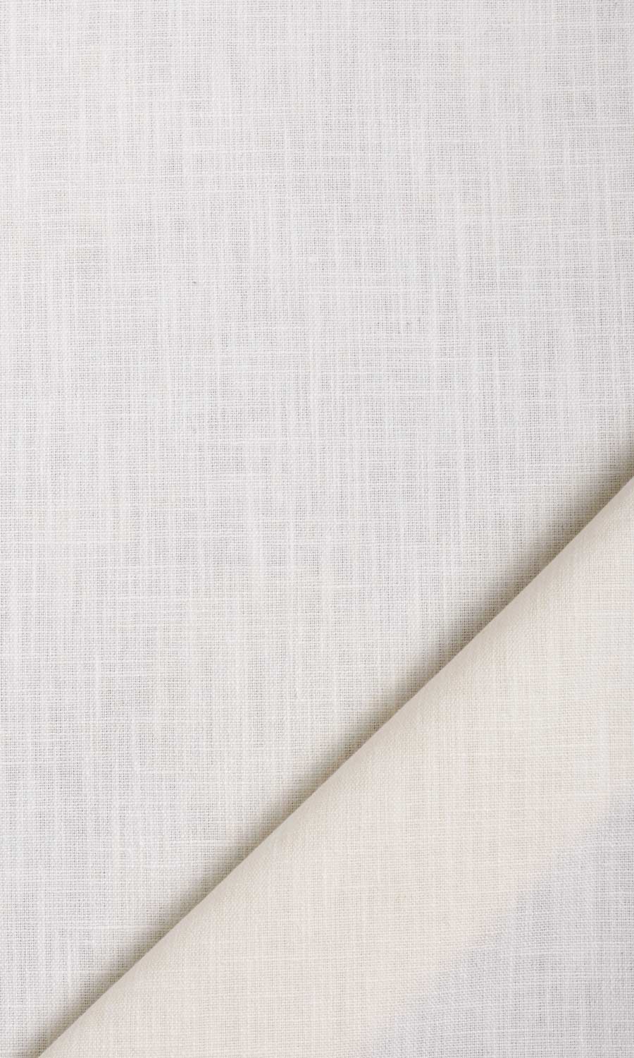 Poly-Cotton Window Treatments Fabric By the Yard (Cream/ White)