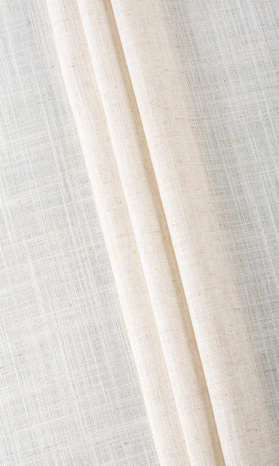 Plain Semi-Sheer Free Fabric Material Sample (Beige)