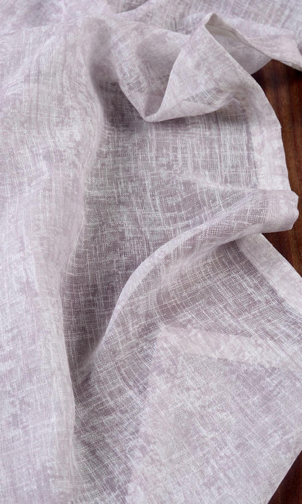 Textured Sheer Home Textile Fabric Material By the Yard (Pale Pink)