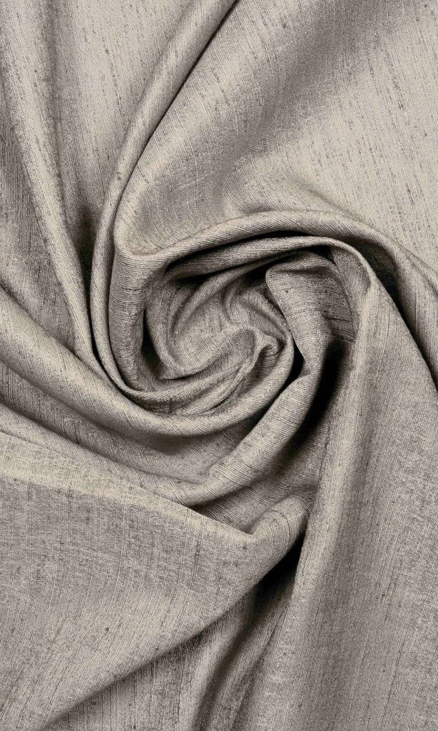 Silk Blend Home Décor Fabric By the Yard (Taupe Grey)