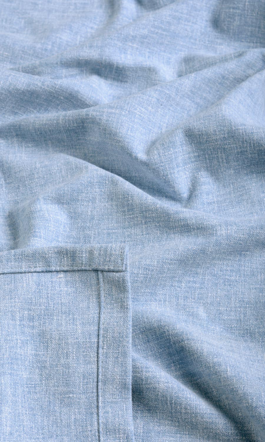 Poly-Cotton Blend Fabric Sample for Roman Blinds & Shades (Blue)
