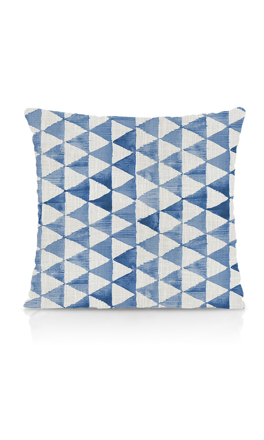 Triagonal Print Home Textile Fabric Material Sample (Eggshell White/ Blue)