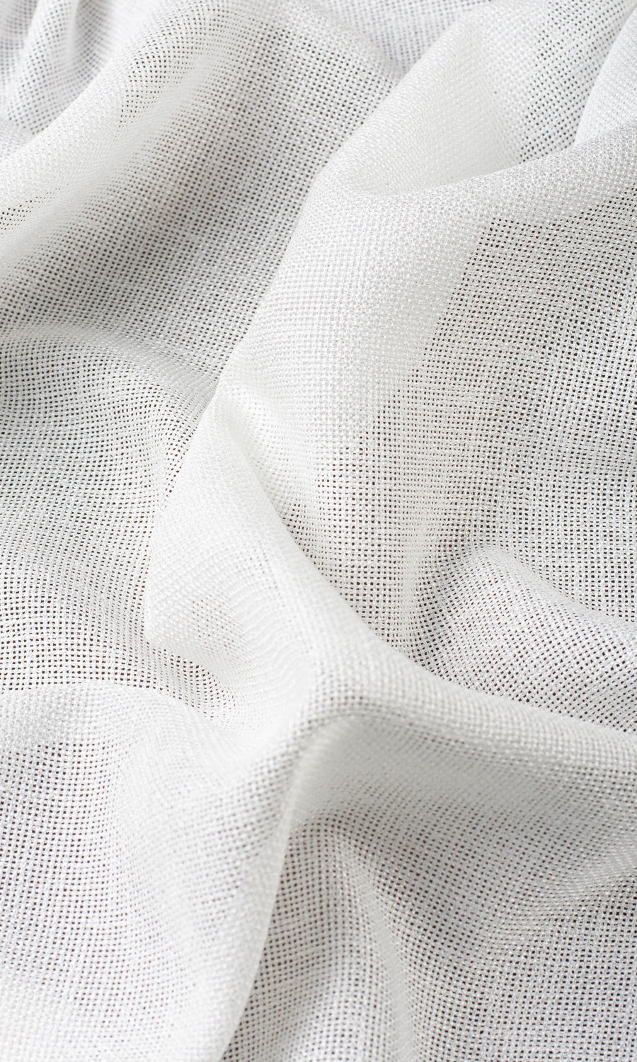 Textured Sheer Fabric Sample for Roman Blinds & Shades (White)