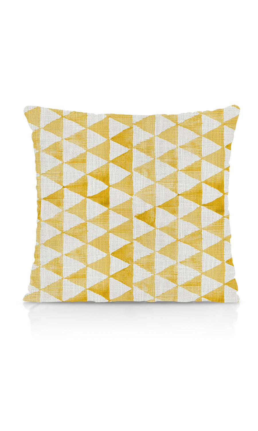 Triagonal Print Home Textile Fabric Material Sample (Yellow)