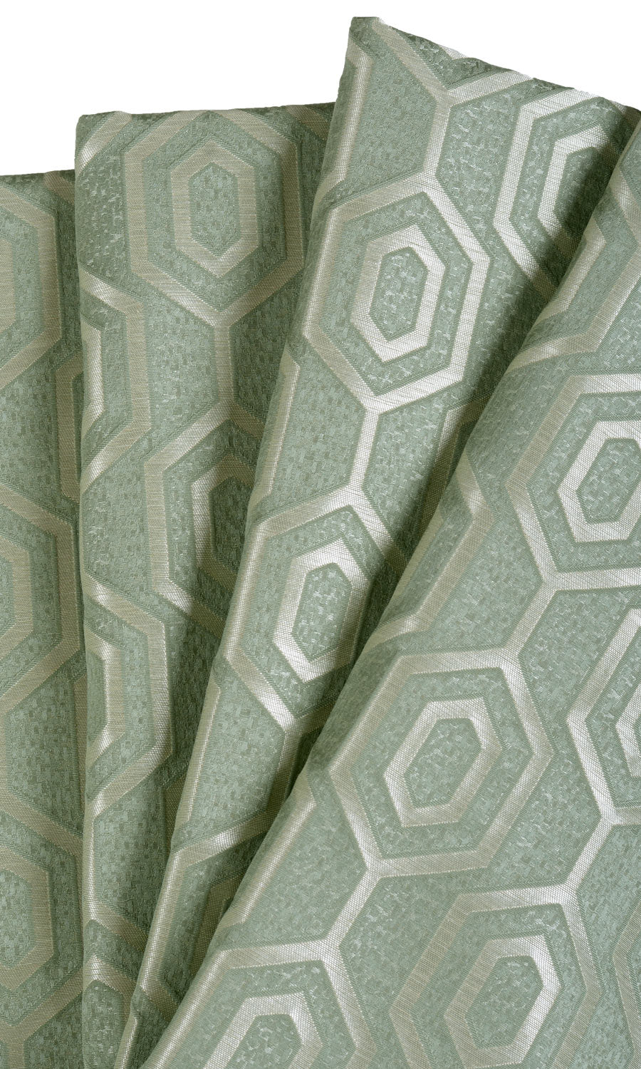 Honeycomb Patterned  Home Textile Fabric Material By the Yard (Sage Green)
