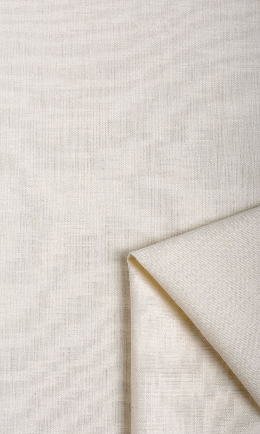 Poly-Cotton Home Textile Fabric Material By the Yard (Cream/ White)