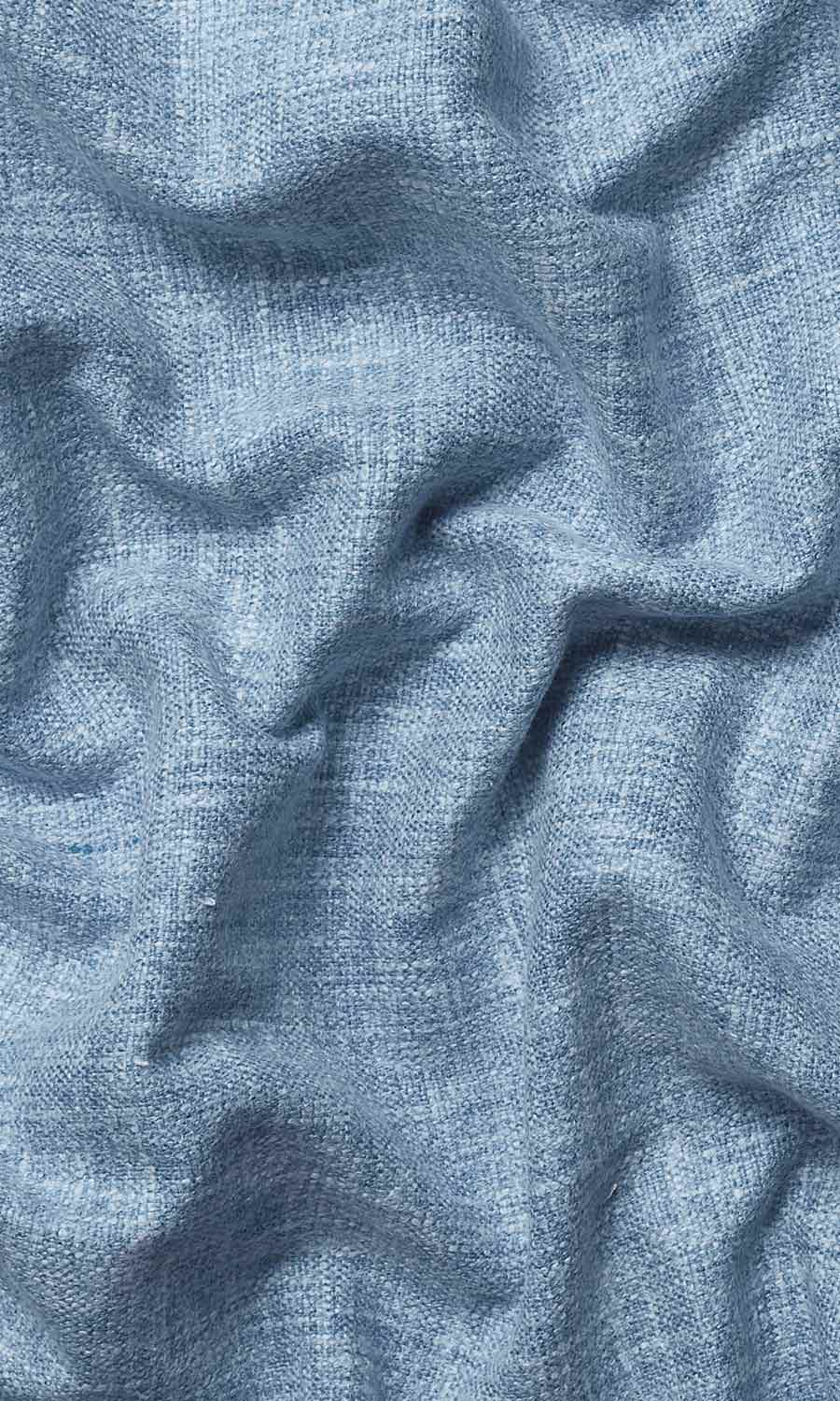 Cotton Blend Home Textile Fabric Material By the Yard (Blue)