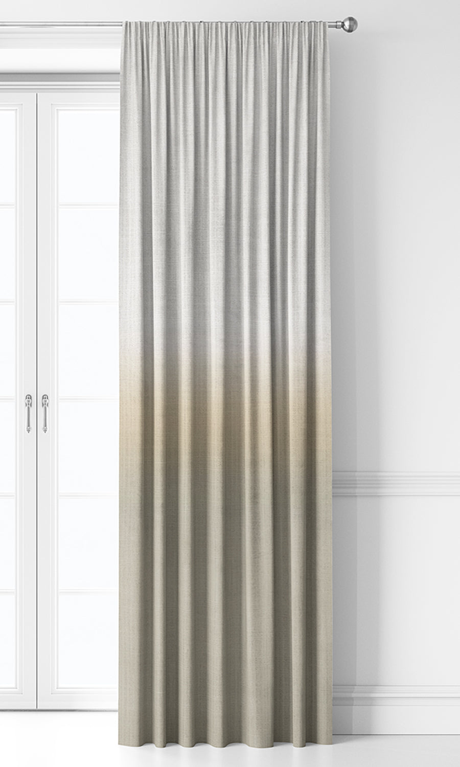 3-Tone Ombre Home Décor Fabric By the Yard (Yellow/ Beige)