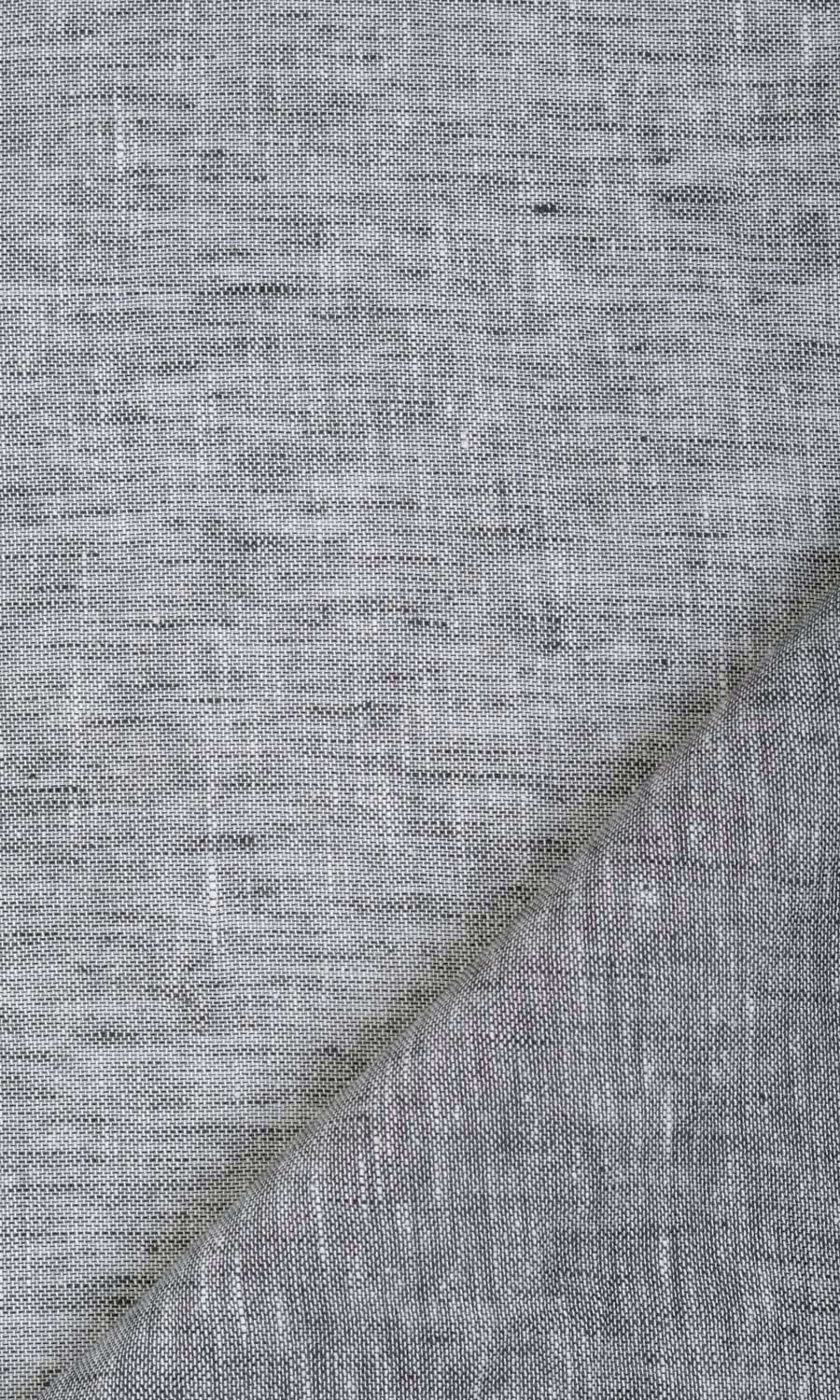 Linen Sheer Fabric Material By the Yard (Grey)