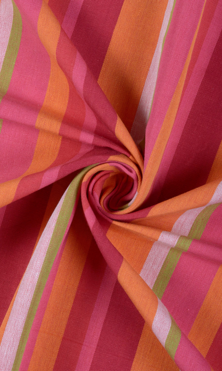 Cotton Window Treatments Fabric By the Yard (Orange/ Pink)