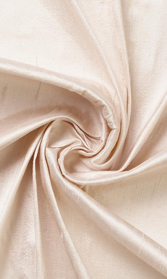 Dupioni Silk Fabric Blinds (Peach/ Coral Pink)