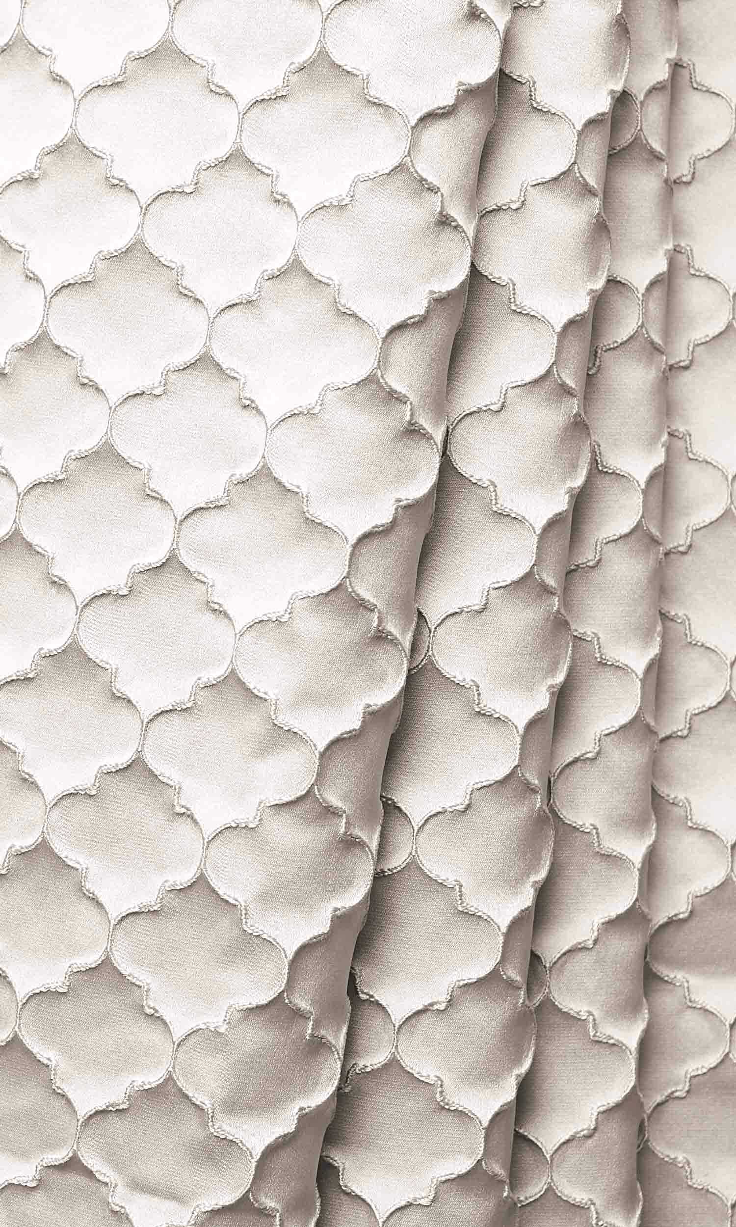 Silk Blend Home Décor Fabric By the Yard (Seashell Ivory)